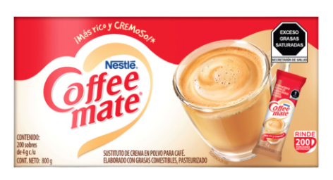 CREMA PARA CAFE PORCION 3GR 50 UNID