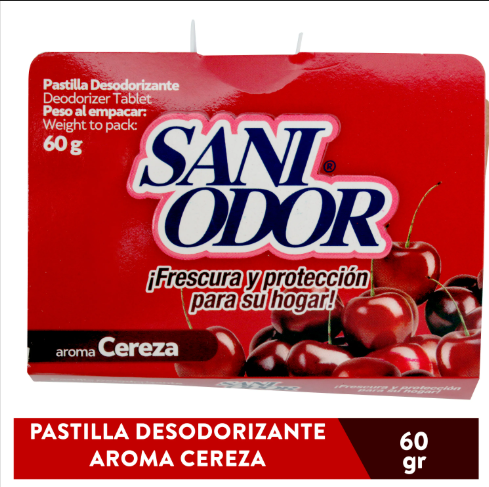 [8604] DESODORANTE AMBIENTAL SANIDOR ODOR 50 GRS CEREZA