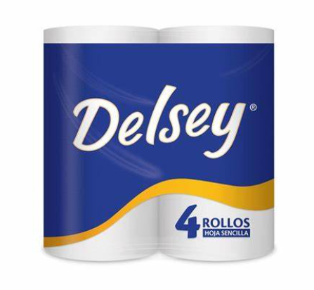 PAPEL HIGIENICO DELSEY 1000 HOJAS ROLLOS 1X4