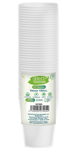 VASOS PLASTICOS 6 OZ PAQUETE DE 25 UNID.