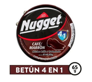 BETUN EN PASTA NUGGET COLOR CAFE/MARRON 65 GRAMOS