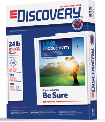 RESMA DISCOVERY 8.5 X 11 500 HOJAS 90 GRS 99% BLANCURA
