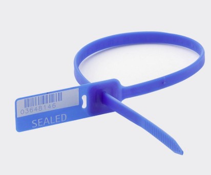 MARCHAMO PLASTICO AZUL CON CIERRE 420mm/25 KG