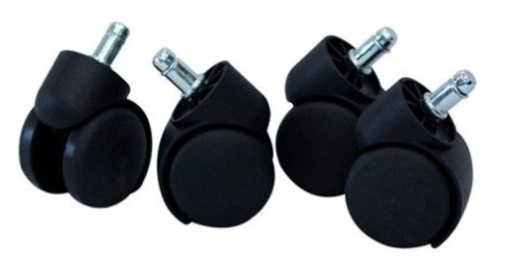 RODINES NEGROS PARA SILLA PAQUETE DE 5 UNIDADES