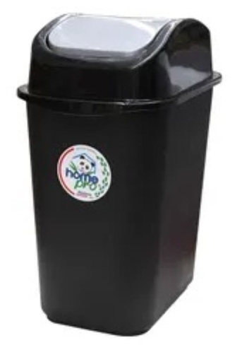 BASURERO PLÁSTICO CON TAPA VAIVÉN 12,5 LLITROS HOME PRO