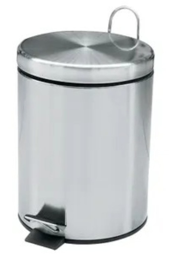 BASURERO ACABADO CROMADO 5 LITROS