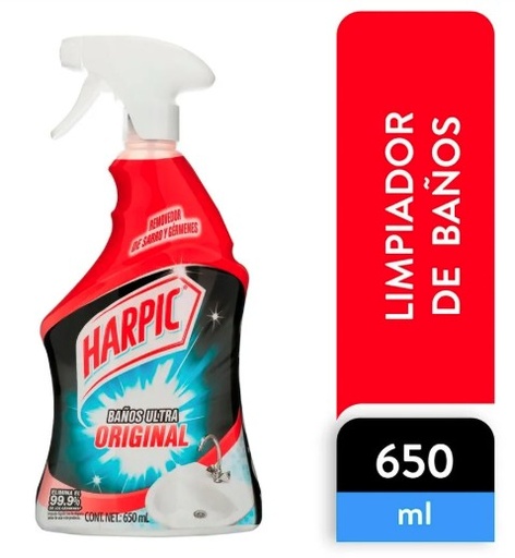 LIMPIADOR HARPIC BANOS ULTRA ROCIADOR 650 ML