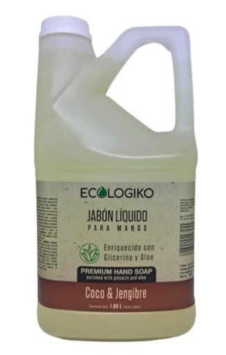 JABON PARA MANOS ECO COCO & JENGIBRE 1.8 LT PREMIUN 