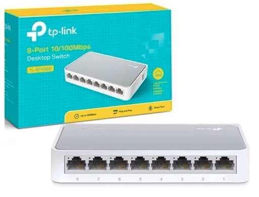 SWITCHES TP-LINK 10/100 TI-SF1008D 8 PUERTOS