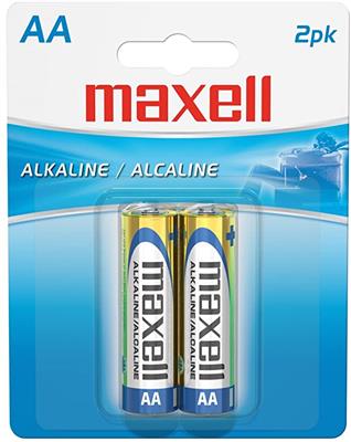 BATERIA MAXELL ALKALINA AA PAQUETE 2 UNIDADES   