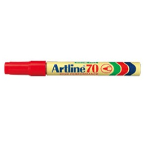 [5882] MARCADOR ARTLINE PERMANENTE BALA 70 ROJO   