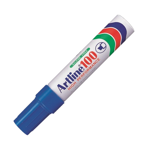 [pilots, pilot azul, 100] MARCADOR ARTLINE PERMANENTE BISELADO 100 AZUL