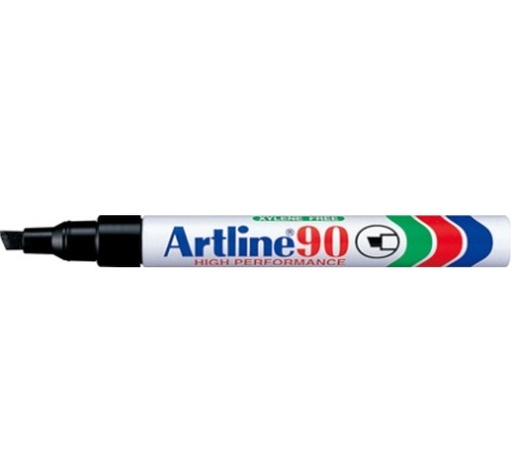 MARCADOR ARTLINE PERMANENTE BISELADO 90 NEGRO