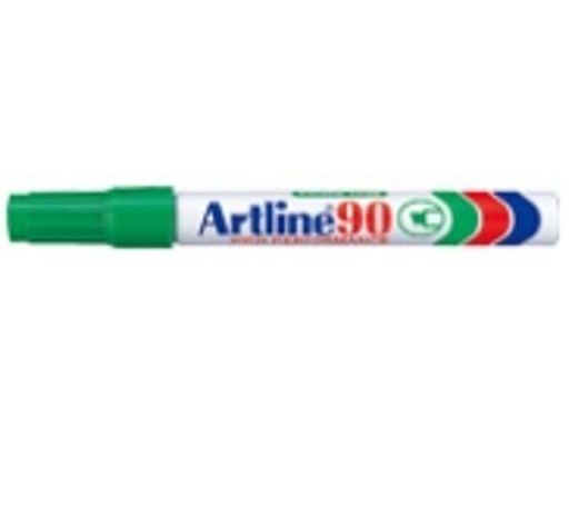 [pilots, pilot verde, 90] MARCADOR ARTLINE PERMANENTE BISELADO 90 VERDE