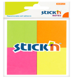 NOTAS ADHESIVAS STICKN NEON 1.5X2 NEON PK 4/ 21091