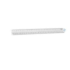 REGLA PLASTICA 30 CM CON GUIA CENTRUM