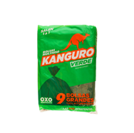 BOLSA DE BASURA KANGURO VERDE PEQUENA 9 UNS   