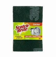 ESPONJA SCOTCH BRITE S/FUNDA VERDE 15X10 CMS   