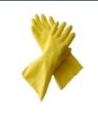 GUANTE DE HULE AMARILLO TAMAÑO M   