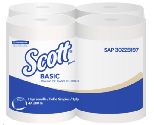 [6093] TOALLA DE MANOS SCOTT AIRFLEX 200M UNIDAD KCP:30228197