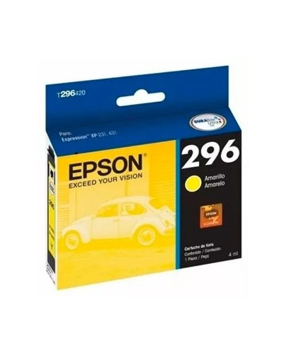 CARTUCHO EPSON T296420AL AMARILLO XP231/431