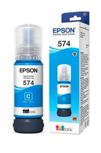 [574] BOTELLA EPSON T574220AL CYAN T574   
