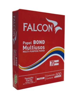 RESMA FALCON 8 1/2X11 500 HOJAS/70 GRAMOS   