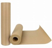 ROLLO DE PAPEL KRAFT 18 PULx200 METROS