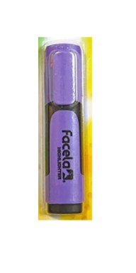 RESALTADOR FACELA BISELADO MORADO PT41171   
