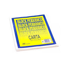 BLOCK PAPEL PERIODICO 1/4 CARTA MYA