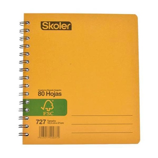 CUADERNO UNIVERSITARIO KRAFT SKOLER 103-80 HOJAS (S)
