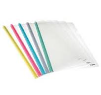 FOLDER PLASTICO CON VENILLA CARTA