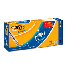 LAPICERO BIC DURA+ 100 AZ (CAJA 12UND)   