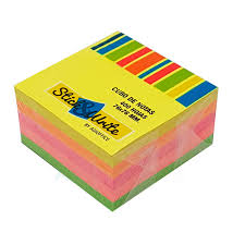 NOTA ADH INFO NOTES 76X76 NEON CUBO 8COL (400H)   