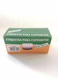 ETIQUETAS PARA EXPEDIENTE ROJA