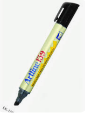 MARCADOR P/PIZARRA DESECHABLE BISELADO ARTLINE 159 NEGRO