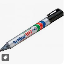 [pilots, pilot negro, 10] MARCADOR PERMANENTE DESECH. BALA ARTLINE 107 NEGRO