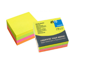 BLOCK QUITA Y PON 654 3 X 3 PULG 4 COLORES BRILLANTES 320 HOJAS