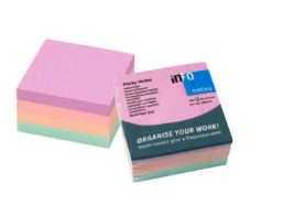 BLOCK QUITA Y PON 3 X3 PULG 4 COLORES HARMONY 400 HOJAS